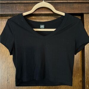 Target Black Crop Top